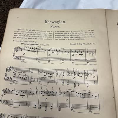 Vintage Lot of piano books -Used Antique old image 8