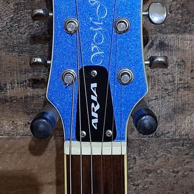 2003 Mosrite "The Ventures" By Aria VCM-65 - Blue Metallic - image 5
