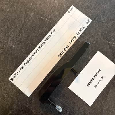 ORIGINAL Fatar Replacement SHARP/BLACK Key for Siel DK-600/Opera, DK-700, DK-80; Crumar Bit One, Bit 99 image 2