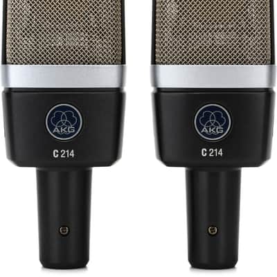 AKG C214 Large-diaphragm Condenser Microphone - Matched Stereo Pair image 1