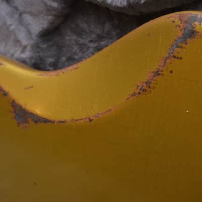 American Fender Jaguar Custom Relic Gold Sparkle image 3