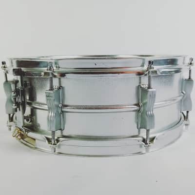 Ludwig 5x14"Prototype-Acrolite Snare Drum#404 Aluminum Shell+Rims+Lug Pre-Serial image 5