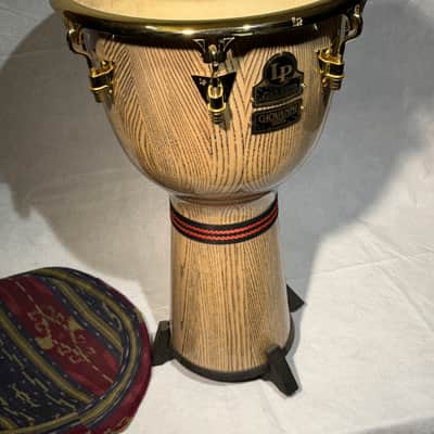 Latin Percussion LP807Z-AW Galaxy Giovanni Series 12.5" Ash Tumba with Comfort Curve 2 Rims, Gold Tone Hardware 2010s - Natural image 2
