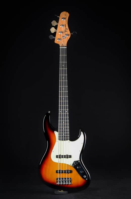 Tagima TW-Series TW-73 5-String - Sunburst with Antique White Pickguard image 1