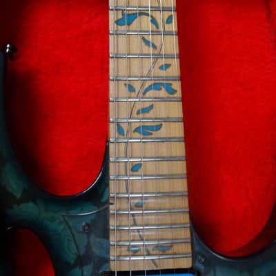 1991 Ibanez JEM 77 BFP Blue Floral Pattern Steve Vain Collectable Clean Board image 9