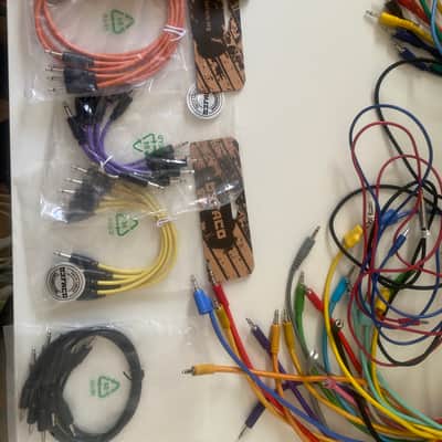 Lot câbles patch Eurorack 3,5 mm – 85 câbles + Befaco neufs + attache velcro image 6
