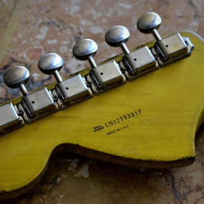 American Fender Stratocaster Custom 2012 Faded Tangerine Sparkle image 9
