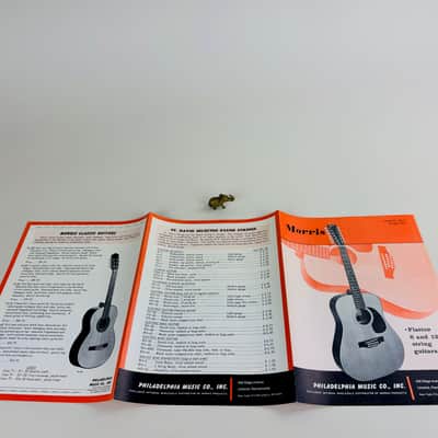 Morris “Flattop 6 & 12 String Guitars” Foldout Catalog 1970 image 3