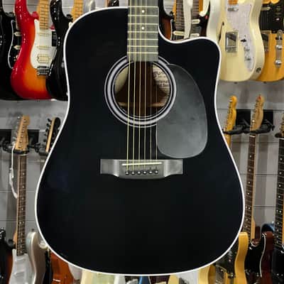 Martin   DC E Dreadnought Black image 1