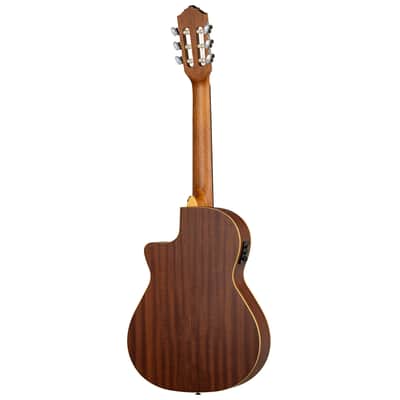 Ortega RCE125-3/4 Family Series Spruce Top Mahogany Neck 3/4 Size Nylon 6-String Classical Acoustic Guitar w/Gig Bag image 3