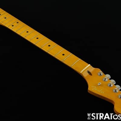 USED 2022 Fender American Ultra Stratocaster Strat NECK & LOCKING TUNERS D Maple image 2