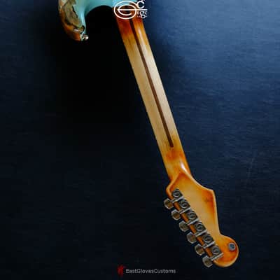 Fender Stratocaster 60th Anniversary Daphne Blue Aged Relic image 14