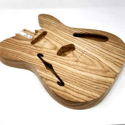 Brio 1 piece Roasted Swamp Ash Body T-style Thinline - Unfinished 3.2lb image 4