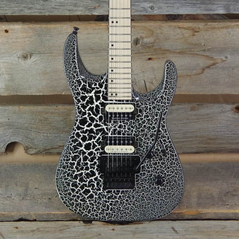 Jackson DK2M Dinky Limited Run, Black & White Crackle (s367) image 1
