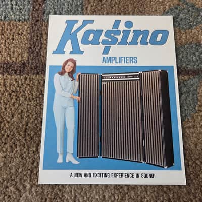 Vintage 1971 Kasino Amplifier Catalog! Case Candy, Original Paperwork! image 1