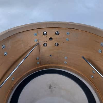 *Leedy 20" Red Sparkle Bass Drum 3Ply Maple/Mahogany Vintage 60s Slingerland 14" image 8