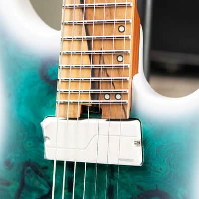 Legator N7FOD Ninja Multiscale Electric Guitar - Arctic Blue with Gig Bag image 8