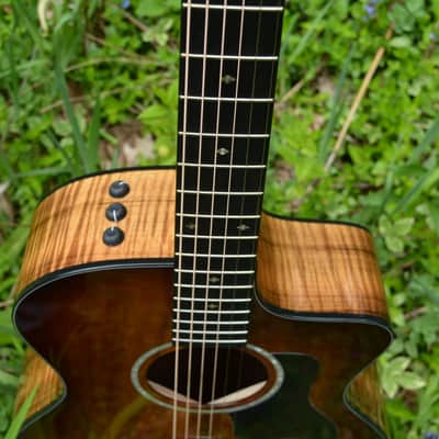 2021 Taylor 224CE K DLX Grand Auditorium Deluxe Acoustic/Electric Guitar in Hawaiian Koa w/a full Gloss Shaded Edgeburst finish, and comes with the Original like New Hardshell Taylor Case. ~ As New ! image 3