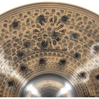 Immagine Meinl Pure Alloy Custom Extra Thin Hammered Crash Cymbal 16" - 5