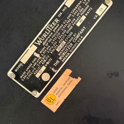 Wurlitzer 200 64-Key Electric Piano 1968 - 1974 - Black image 4