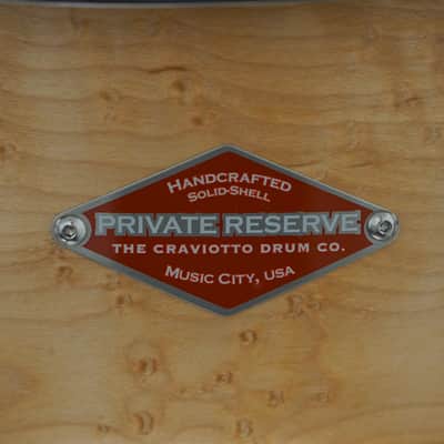 Craviotto 4.5x14" Private Reserve Birdseye Maple Snare Drum image 2