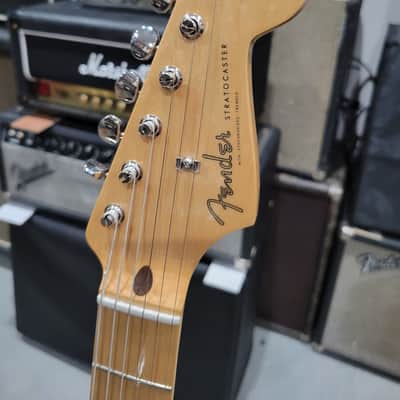 Fender Partscaster HH Shawbucker Stratocaster w/ 50's Player Series Neck - Sapphire Blue Transparent (C016-49) image 4