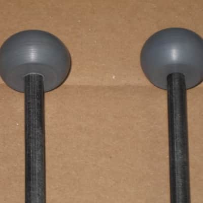 new old stock Gambal GPXH1 (UG13GPXH1) Glockenspiel, Bells, Xylophone Percussive Keyboard MALLETS, 1 & 1/4 inches Gray Very Hard Nylon Flat Ball Heads with Black Synthetic Shafts, with original packaging, from 1990s - early 2000s image 15