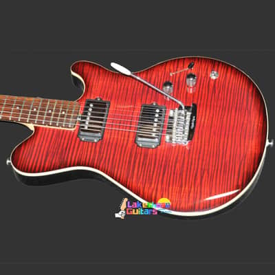 Ernie Ball Music Man 25th Anniversary- HH 2010 Red Burst image 2
