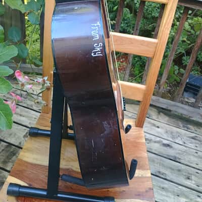 Yamaha FG-75 1973, cool Skull painting, playing great image 8