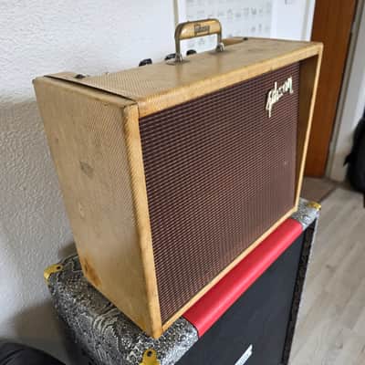Gibson GA-6 Lancer 1960 Vintage Studio Guitar Combo Amplifier Artist Owned amp by Bernie Marsden of Whitesnake GA6 rare tweed model image 4