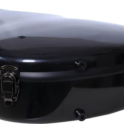 Crossrock Classical Guitar Hard Case Strong Lightweight Deluxe Fiberglass Hardshell in Black image 5