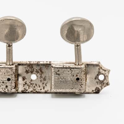 1950s Kluson Deluxe Single Line Strip 3x3 Vintage Tuning Machines Metal Button image 4