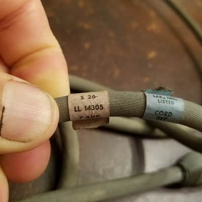 Cornish Monroe Rare 268 11 grounded power cord early LL 14305 l-11651-w br-2902 1960s - Gray rubber image 14