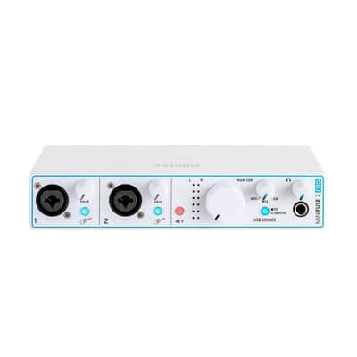Arturia - MiniFuse 2 OTG - Audio & MIDI Interface with Creative Software for Recording, Production, Podcasting, Guitar, USBC/USBA - White image 1