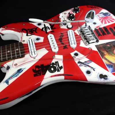 Custom Painted and Upgraded (Aged and Worn) Fender Squier CXS Strat With Matching Headstock and Pickguard image 18