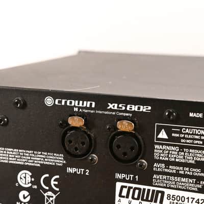 Crown XLS 802 2-Channel Power Amplifier CG010UC image 10