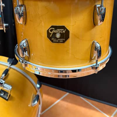 Gretsch USA Custom BOP drumkit 18"-12"-14" 2012 - 2016 - Satin Sun Amber image 5