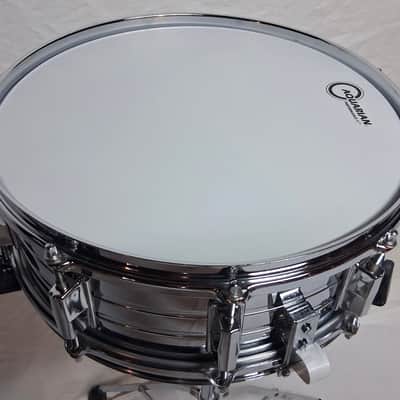 Pearl  Model 4414 Chrome Over Steel 5.5x14" Snare MIJ  Early '80s New Heads image 7