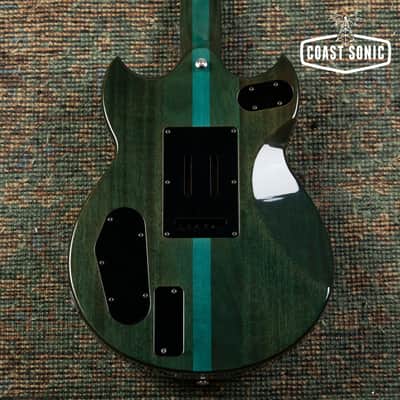 1999 Yamaha SG-T2 Masayoshi Takanaka Signature Model, transparent blue, with case image 4