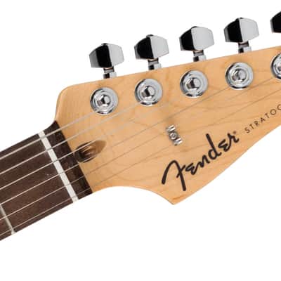 Fender Standard Stratocaster Electric Guitar. Laurel Fingerboard, White Pickguard, Aqua Marine Metallic image 5