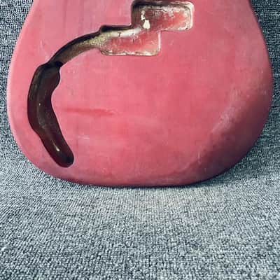 Red Left Hand 4 String Precision Bass Style Body image 5