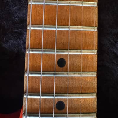 FINAL Day on Reverb - Just letting everyone know. JB --- Steve Vai Owned, Played, Signed, 1987 Ibanez RG550 Prototype Road Flare Red – Artwork on guitar. I brought this guitar to the Namm show many years ago. image 12