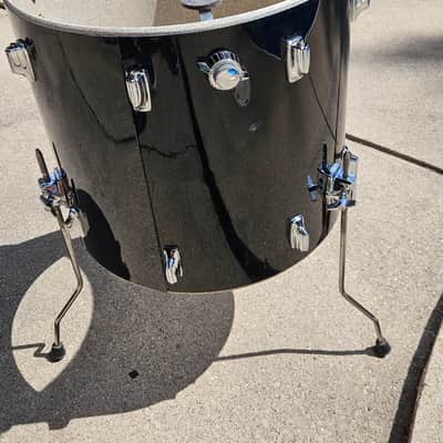 Vintage Tama Imperialstar 20" Floor Tom Black Made in Japan Rare Size w/ Legs image 6