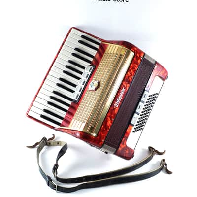 Vintage German Made TOP Piano Accordion Weltmeister 60 bass,8 sw.+Original Hard Case&Shoulder Straps image 17