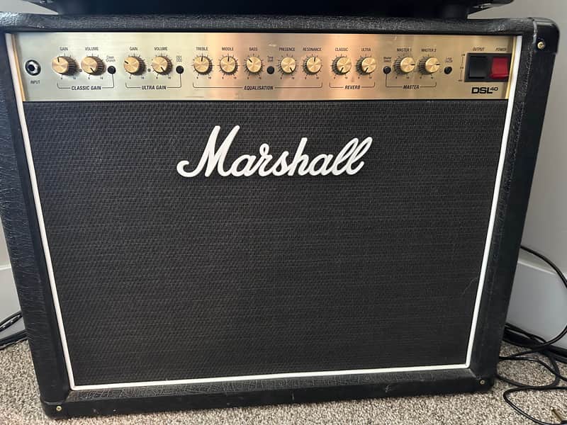 Marshall DSL40CR 2-Channel 40-Watt 1x12" Guitar Combo 2018 - Present - Black image 1