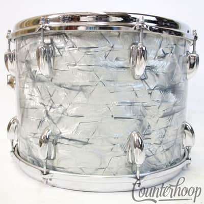 Slingerland 14x10" Sky Blue Pearl Tom Drum 70s Chrome Sound King Stick-Saver SBP image 5
