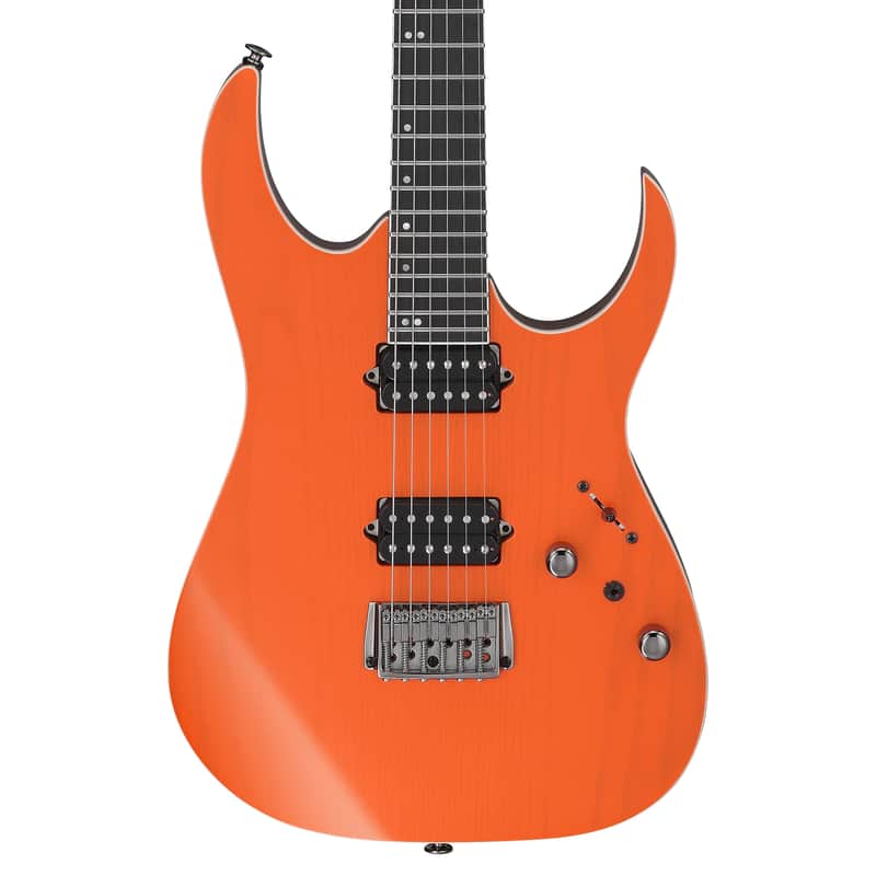 Used Ibanez RGR5221R RG Prestige Guitar - Transparent Fluorescent Orange