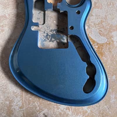 Metallic Blue DIY Project Teisco Style Guitar Body image 1