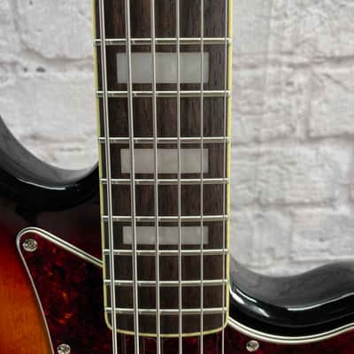 Used: Squier Classic Vibe Bass VI Bass Guitar - Sunburst image 5