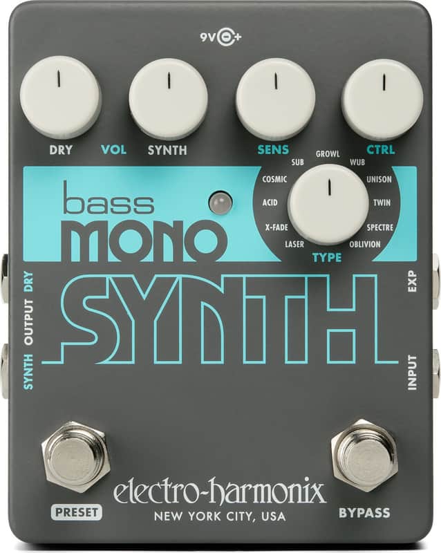 Electro-Harmonix Bass Mono Synth Effects Pedal image 1